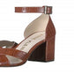 Sandálias Anne Klein Mardelle Femininas Marrom Tamanho 10 M