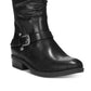 Bota feminina Yanessa bico fechado cano alto preta tamanho 8 W