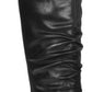 Bota feminina Yanessa bico fechado cano alto preta tamanho 8 W