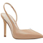 Sapatos slingback de vinil caramelo Nine West femininos, marrom, tamanho 9 M
