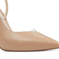 Sapatos slingback de vinil caramelo Nine West femininos, marrom, tamanho 9 M