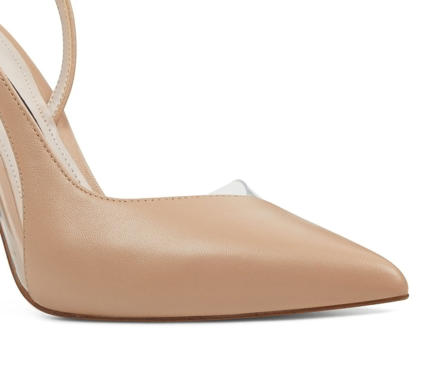 Sapatos slingback de vinil caramelo Nine West femininos, marrom, tamanho 9 M