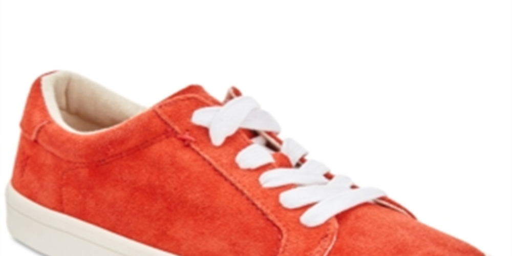 Tênis FRYE Kerry Low com cadarço, vermelho, tamanho 7,5