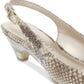 Karen Scott Feminino Amberr Snakeskin Open Toe Formal Ankle Snake Marrom Tamanho 5,5 M