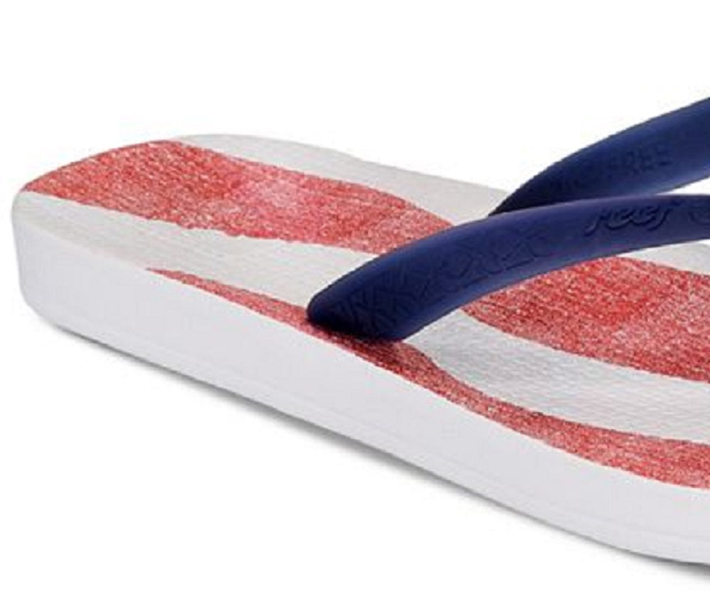 Chinelo Reef Feminino com Bandeira Azul Tamanho 7