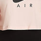 Camiseta Nike Air Cropped Feminina Rosa Tamanho X-G