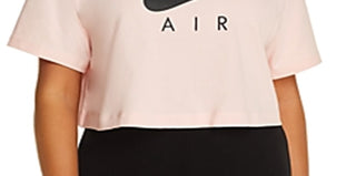 Camiseta Nike Air Cropped Feminina Rosa Tamanho X-G