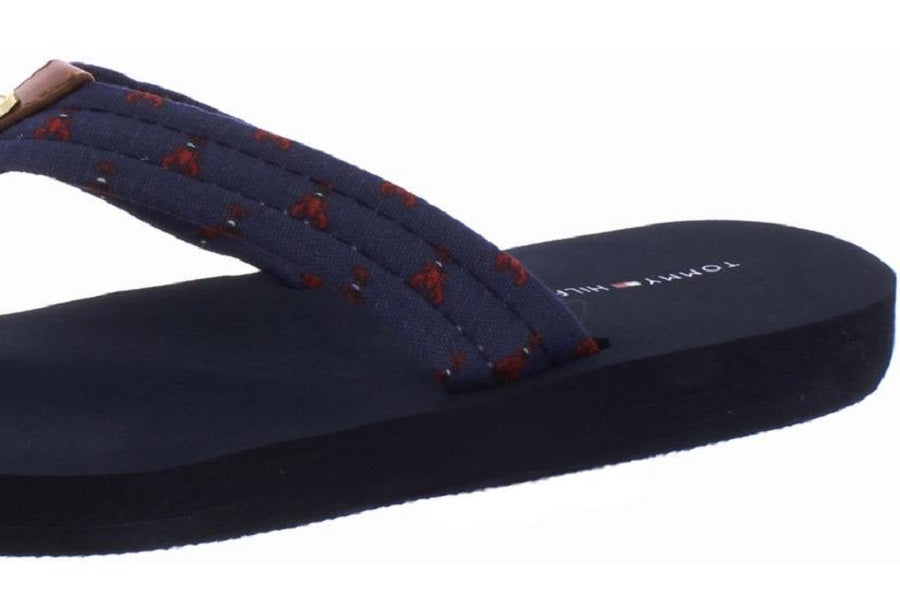 Tommy Hilfiger Ceviche Chinelo de Praia Aberto Feminino Azul Tamanho 7 M