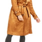INC International Concepts Trench Coat Feminino Metálico Marrom Tamanho X-Grande
