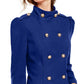 INC International Concepts Casaco feminino trespassado azul tamanho XX-G