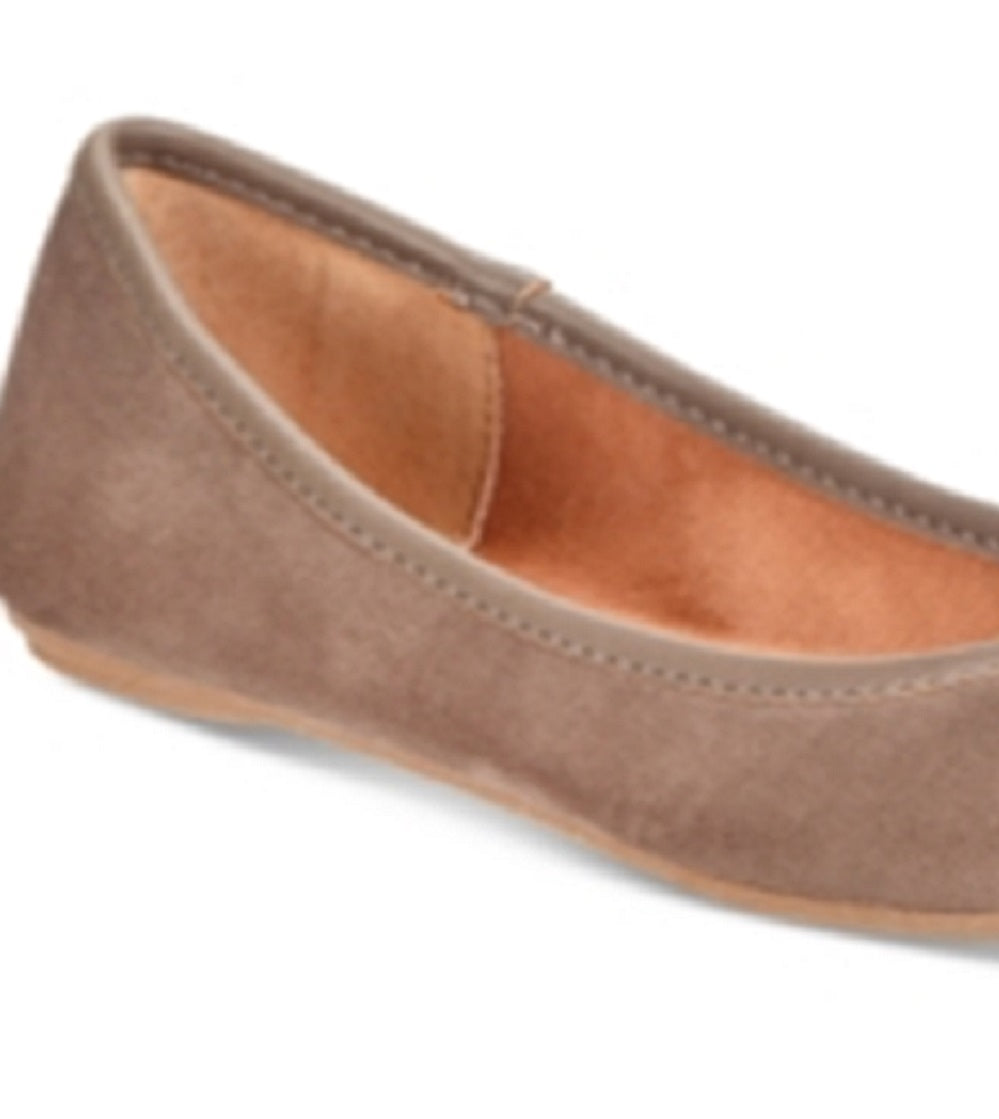 American Rag Cellia Faux Suede Casual Ballet Flats Sapatos Marrom Tamanho 8 M