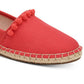 Charter Club Joeey Fabric Espadrille Flats Fechado Feminino Laranja Tamanho 5 M