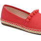 Charter Club Joeey Fabric Espadrille Flats Fechado Feminino Laranja Tamanho 5 M
