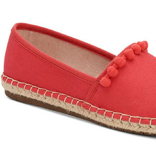 Charter Club Joeey Fabric Espadrille Flats Fechado Feminino Laranja Tamanho 5 M