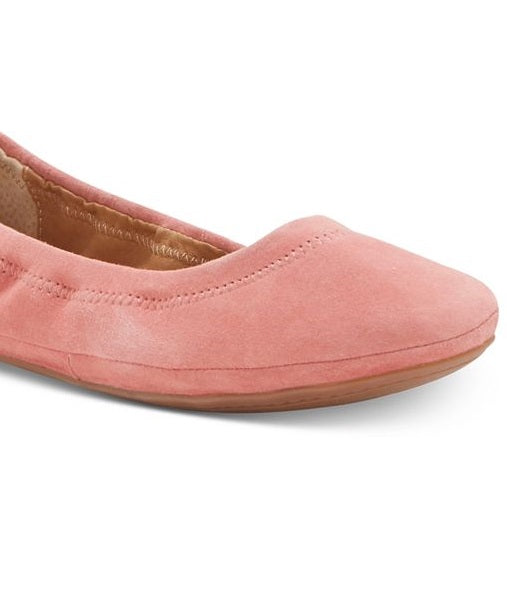 Sapatilha feminina Lucky Brand Emmie rosa tamanho 8 M