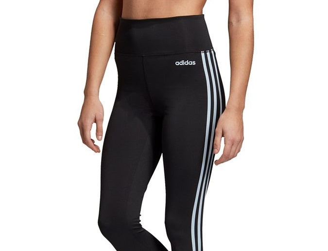 Calça Legging Adidas Feminina Design 2 Move 3 Stripes Cintura Alta Verde Tamanho P