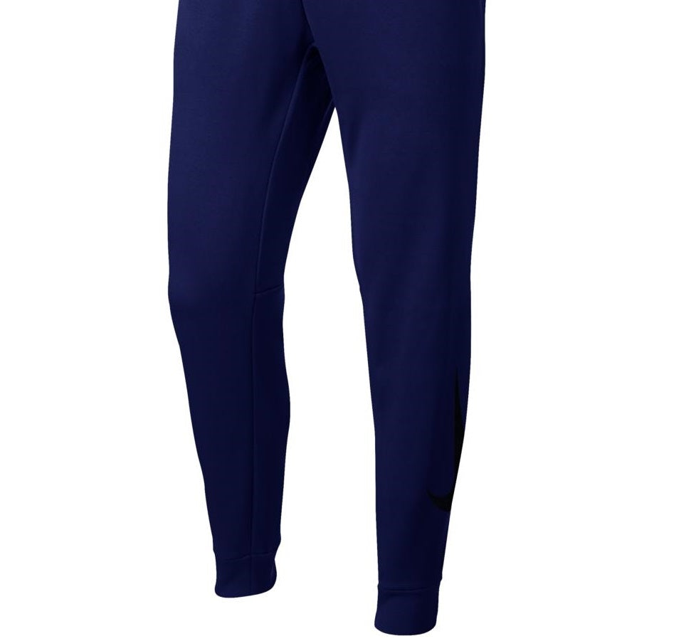Calça de treino Nike Therma Tapered masculina, azul, tamanho XX-G