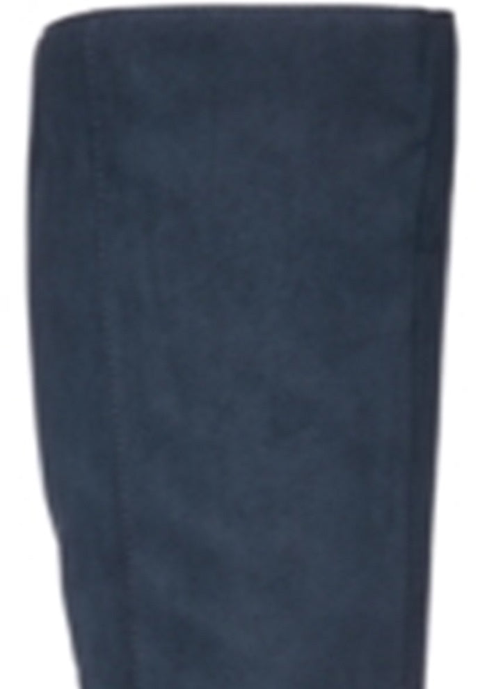Karen Scott Sapatos de cano alto femininos Hollee Fabric Almond Toe, tamanho 6,5, azul marinho, M-WC