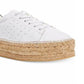 Tênis feminino Steve Madden com cadarço, branco, tamanho 5,5 M