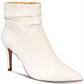 Botas femininas XoXo Taniah bico fino na altura do tornozelo, tamanho 11, brancas