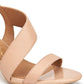 Sandálias de couro femininas Calvin Klein Lancy com tiras, marrom, tamanho 9,5 M