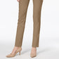 Calça skinny feminina Charter Club Tummy Control, marrom, tamanho 8