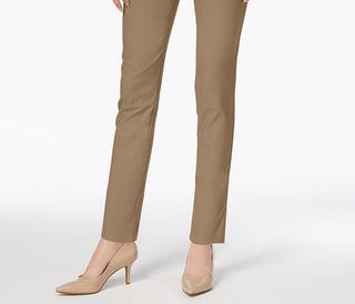 Calça skinny feminina Charter Club Tummy Control, marrom, tamanho 8