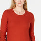 Suéter plissado alto e baixo feminino Style &amp; Co, vermelho, tamanho pequeno, extragrande