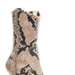 Botas femininas Steve Madden Tina Fabric bico fino cano curto fashion bege cobra tamanho 9 M