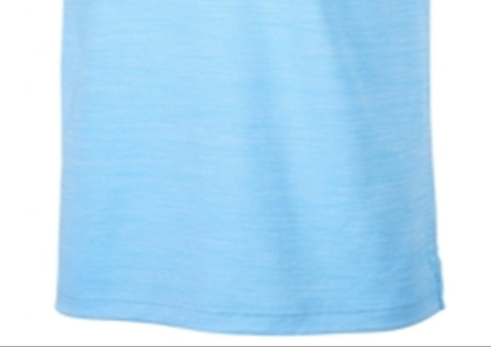 Camisa polo de golfe Attack Life By Greg Norman masculina, 5 Iron Space Dye, azul, tamanho pequeno