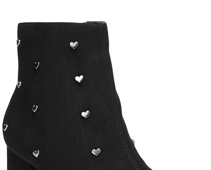 Botas Bar III Jadine de camurça sintética femininas, rosa, tamanho 6,5 m