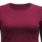 Blusa feminina manga longa estilo &amp; co roxa tamanho pequeno