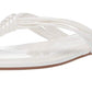 Sandálias rasteiras femininas Cassiana Circus By Sam Edelman, brancas, tamanho 10M