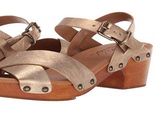 Sandálias sociais femininas Patricia Nash Gigi, amarelas, tamanho 7 M