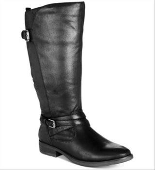 BareTraps Women's Alysha Closed Toe Mid Calf Fashion Boots Black Size 5M