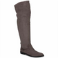 Botas femininas Kenneth Cole Reaction com bico fechado e acima do joelho, tamanho 11 M