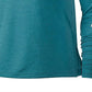 Camiseta de corrida Nike Swoosh Half Zip feminina, verde, tamanho grande