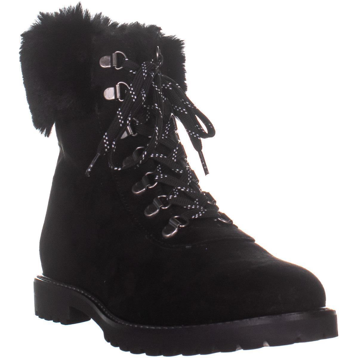 Botas de trilha Kenneth Cole Reaction femininas pretas, tamanho 6M