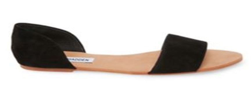 Sandálias femininas Steve Madden de tecido aberto, casual, tamanho 8,5 M