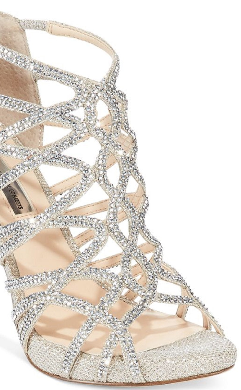 Sandália feminina Sharee2 Fabric Open Toe da INC International Concepts, amarela, tamanho 10,5 M