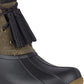 Bota feminina Sperry Sider Saltwater com borla, tamanho 9 M, vinho
