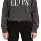 Moletom com capuz esportivo gráfico feminino Levi's, preto, tamanho X-S