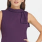 Vestido tubinho com amarração no pescoço feminino DKNY, roxo, tamanho 14