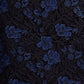 Vestido feminino Ralph Lauren com renda bordada, manga pétala, decote em V, comprimento até o joelho, azul, tamanho 4