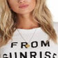 Camiseta Billabong Junior Cotton from Sunrise to Sunset, branca, tamanho médio