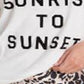 Camiseta Billabong Junior Cotton from Sunrise to Sunset, branca, tamanho médio