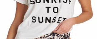Camiseta Billabong Junior Cotton from Sunrise to Sunset, branca, tamanho médio