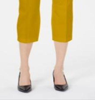 Calça Capri Feminina Alfani Amarela Tamanho 2 Petite