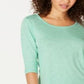 Top de chiffon feminino Style &amp; Co, azul, tamanho médio