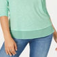 Top de chiffon feminino Style &amp; Co, azul, tamanho médio